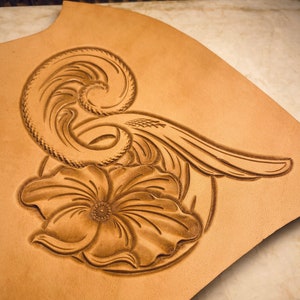 Floral Corner Leather Tooling Pattern, Stencil #8 (PDF Download) - Etsy