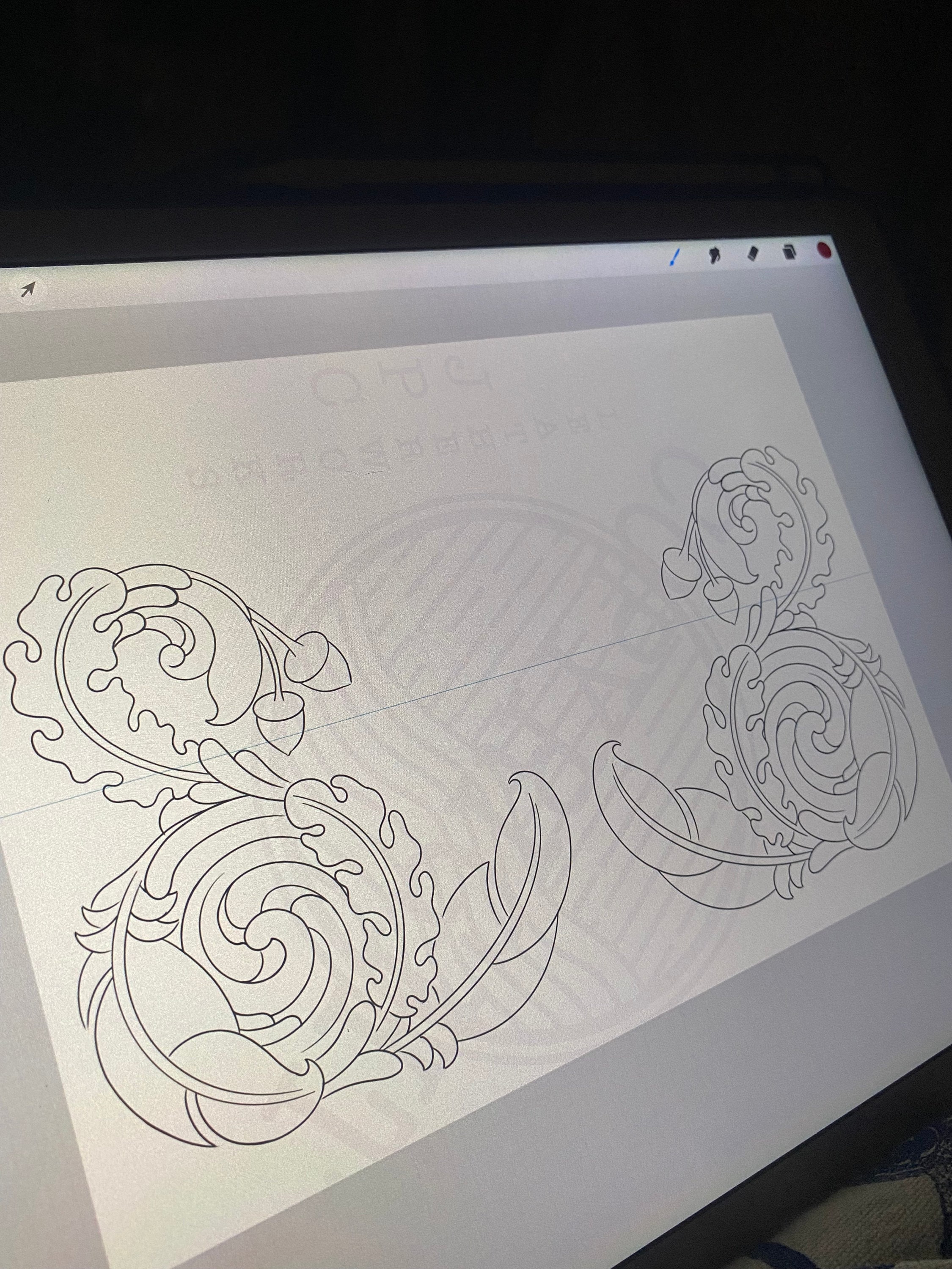 Leather Tooling / Carving Patterns / Stencils. Feather Corner Pattern ...