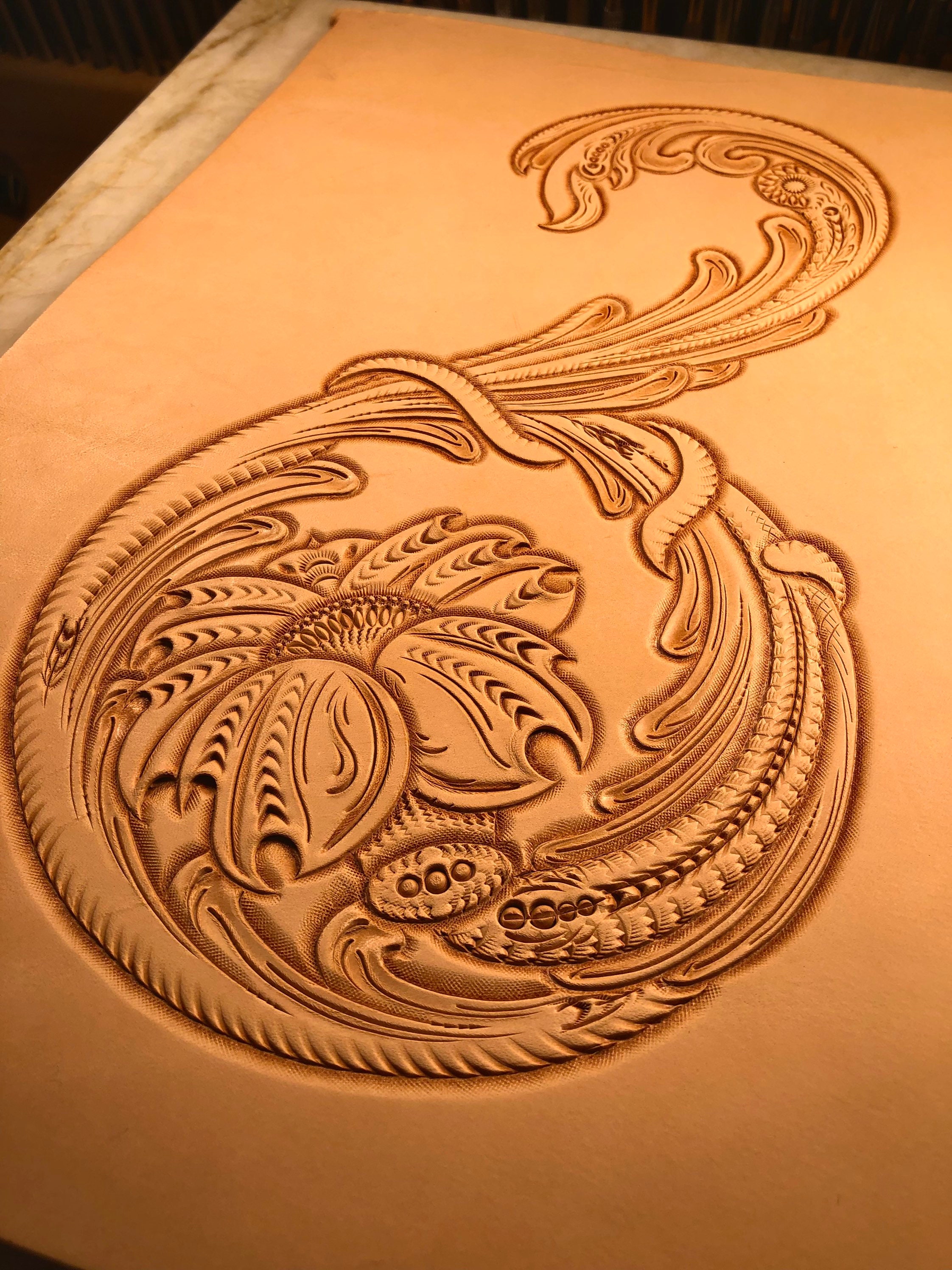 Leather Tooling Carving Patterns Stencils. Sheridan Style
