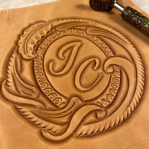 Leather tooling / carving Patterns / stencils. Western Vine Border / frame Pattern 1. 8 sizes. PDF digital download