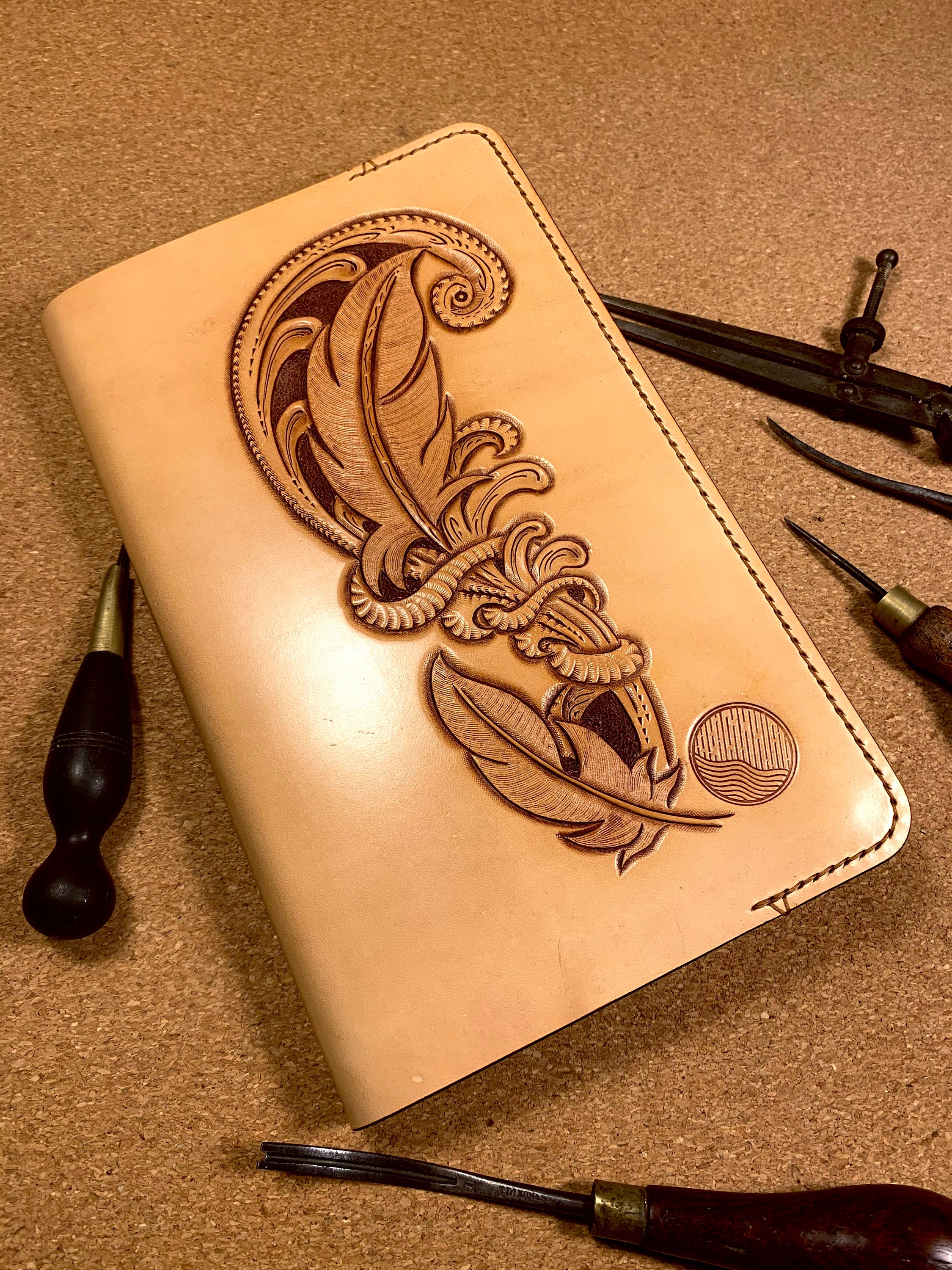 Making a Custom Designed Leather Journal with your Silhouette Curio -  Craftcast