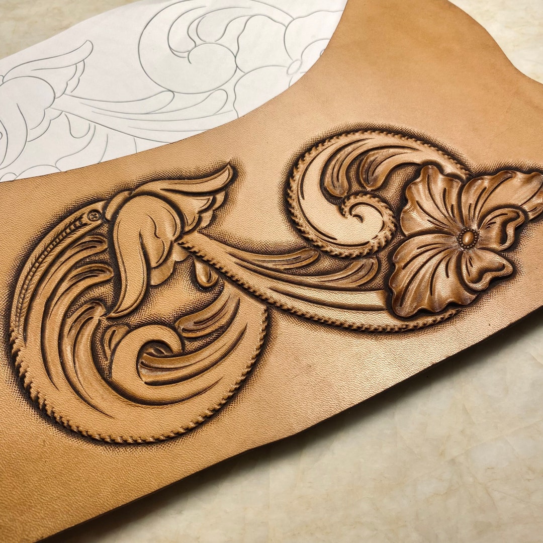 Floral Number 8 Leather Tooling Pattern – Sheridan Western Design