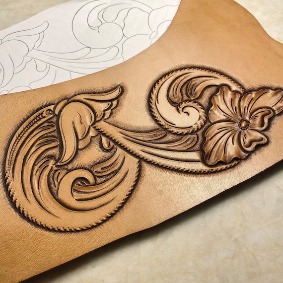 Floral Number 8 Leather Tooling Pattern – Sheridan Western Design