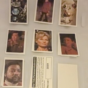 Vintage 1974-87 Star Trek Rodenberry-prima 16-CARD promoset #2110 NM/MT