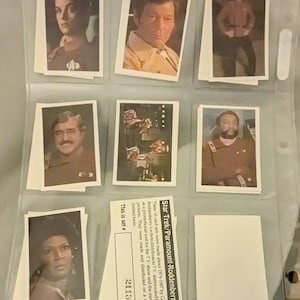 Vintage 1974-87 Star Trek Rodenberry-prima 16-CARD promoset #2113 NM/MT