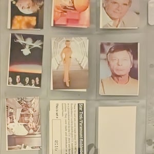 Vintage 1974-87 Star Trek Rodenberry-prima 16-CARD promoset #2116 NM/MT