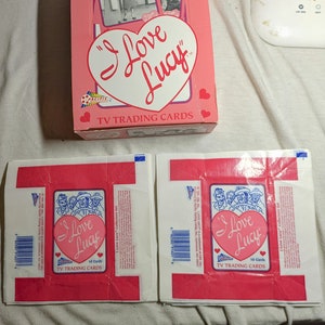 1991 I Love Lucy by Pacific Trading cards Lege displaydoos en 30 lege wasverpakkingen