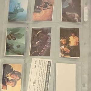 Vintage 1974-87 Star Trek Rodenberry-prima 16-CARD promoset #2115 NM/MT