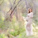 Maternity Gown Dress, White Lace Pregnancy Dress For Photoshoot, Bohemian Maxi Photography Dress, Long See Through Dress 