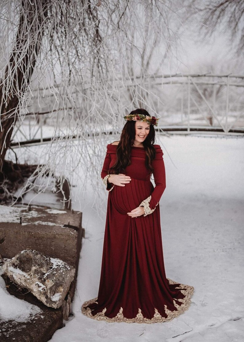 maternity christmas sweater dress