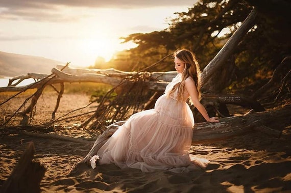 plus size maternity photoshoot dress