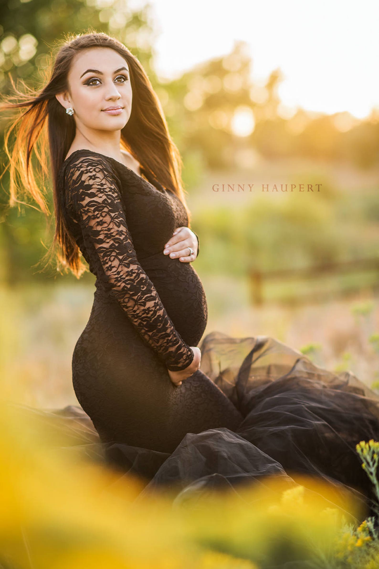 black maternity gowns for photoshoot