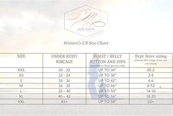 Maternity Dress Size Chart