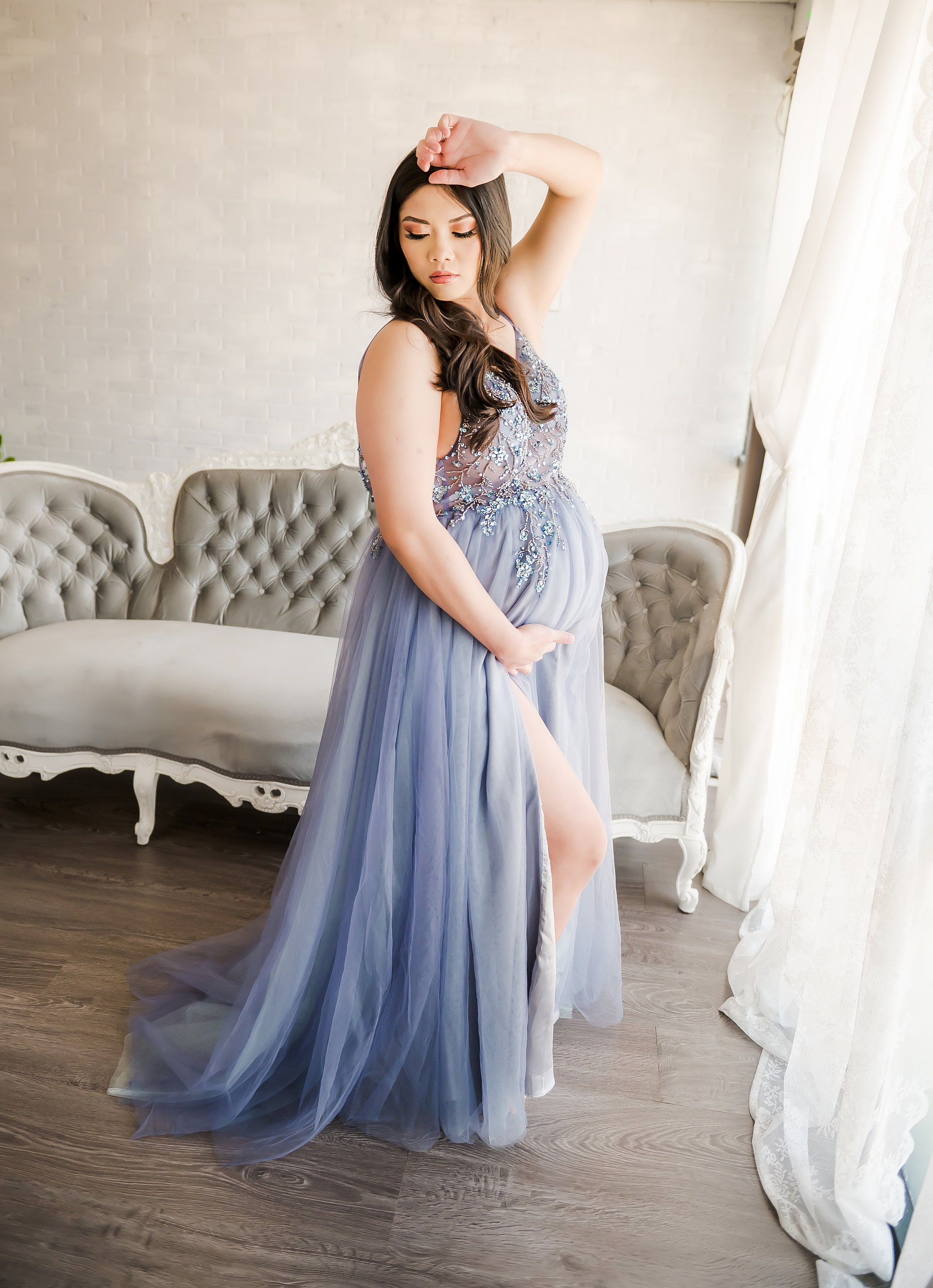 Sleeveless Knit Maternity Bodysuit, Sleeveless Pregnancy Bodysuit