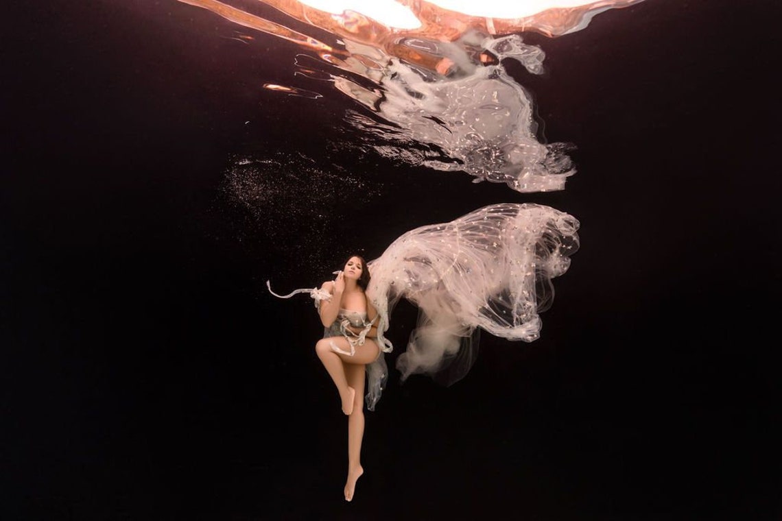 Flowy Star Gown Underwater Gown Sheer Star Gown Star Dress Etsy Canada