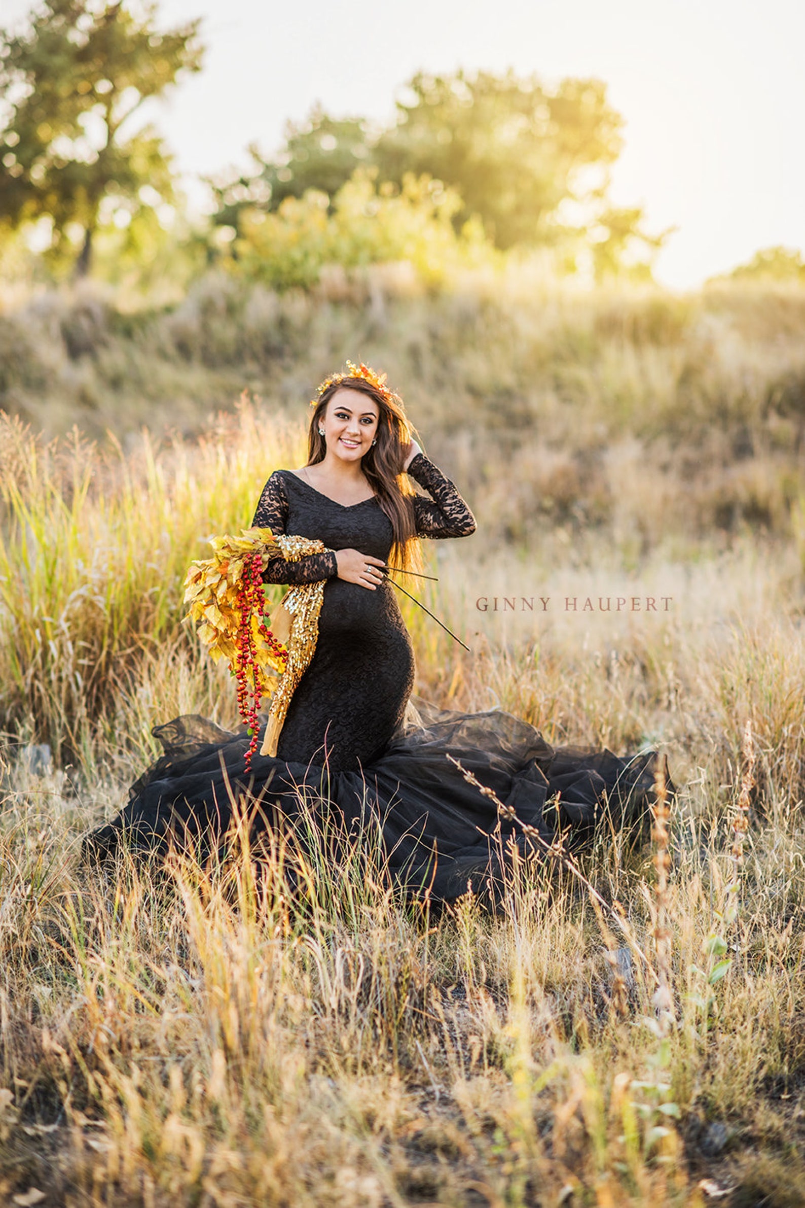 Black Maternity Dress for Photo Shoot Pregnancy Gown Black Etsy