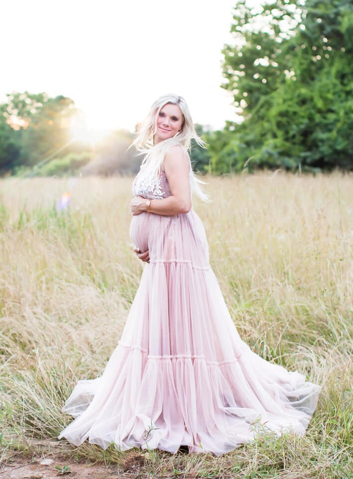 Maternity Dress/gown for Photoshoot Sheer Tulle Boho Plus Etsy