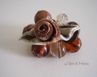Pearl and Flower Bouquet ring