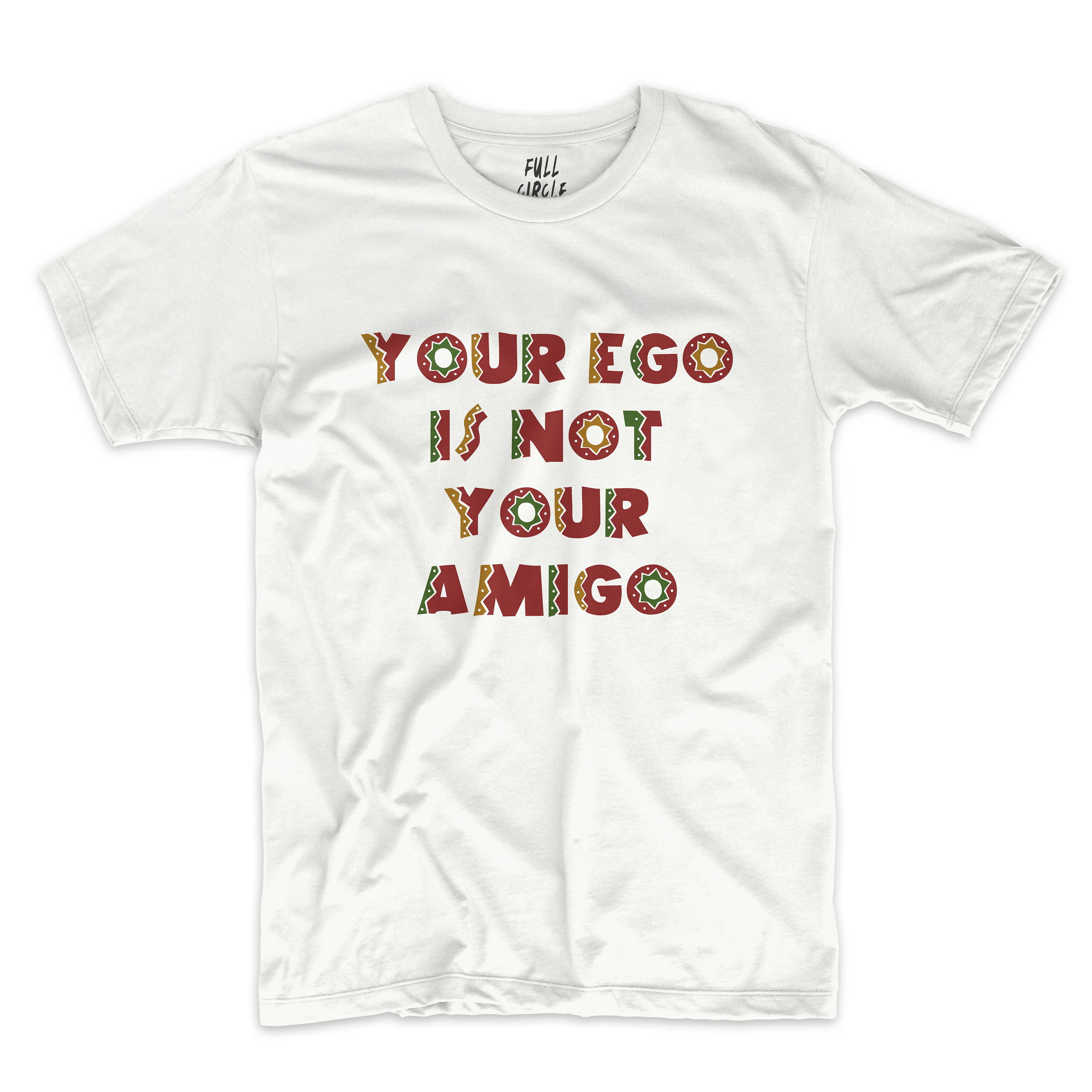 Neutral gray and fuchsia & yet, you’re still ego inspired t-shirt.