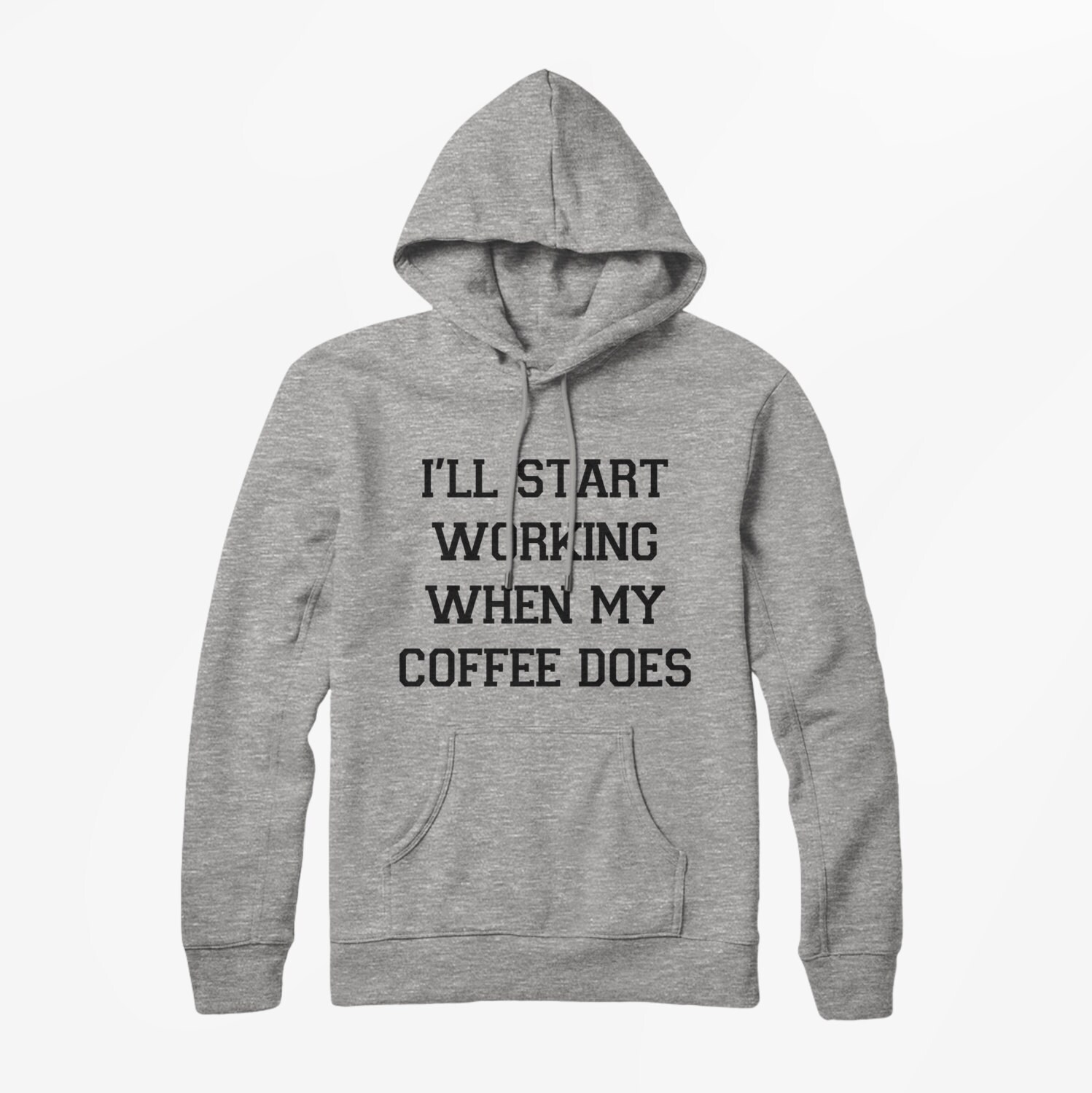 I'll Start Working when my Coffee Does Hoodie Vintage | Etsy