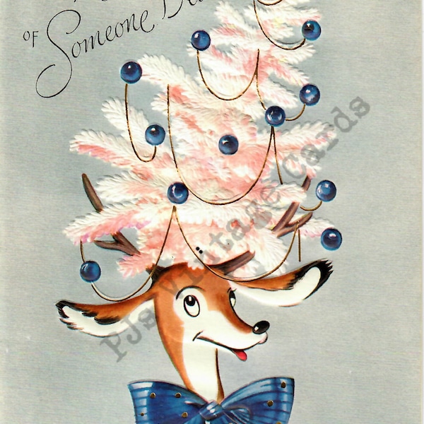 Pink Reindeer Download Etsy