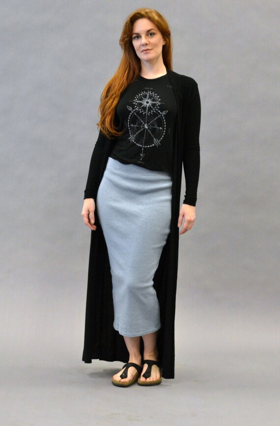 Floor Length Long Sleeve Duster Cardigan