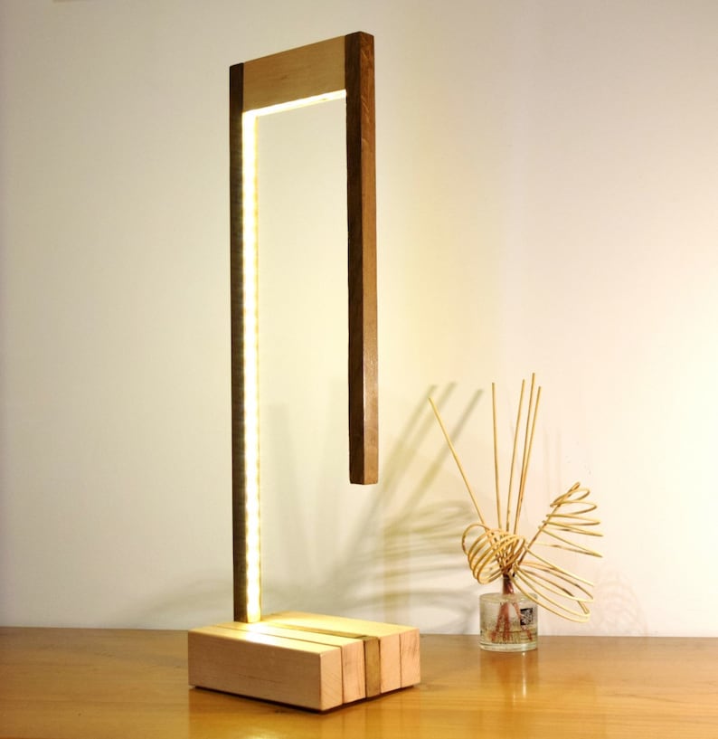  Lampe  design lampe  en bois  massif clairage led  WUTURO Etsy