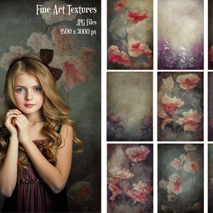 Fine Art Textures 18, Photoshop Overlays, Floral Layer, Photo editing, Textures overlays, Digital Backdrops, Digital Papers, Old Effect