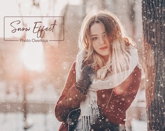 50 Snow Photo Overlays, Realistic snow, PNG files, Snow Textures, Winter overlay, Christmas overlay, Photography Overlay