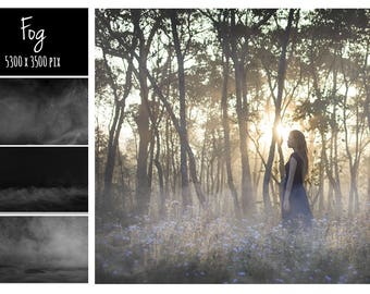 Nebel-Overlays, Rauch, Photoshop-Overlay, realistischer Nebel, Nebel-Overlays, Wolken-Effekt