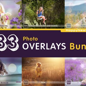 Sunny Day Bundle 233 Photo Overlays, Lavender Flower, Leak, Sunligh