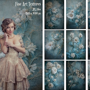 Fine Art Textures 12, Photoshop Overlays, Floral Layer, Photo editing, Textures overlays, Digital Backdrops, Digital Papers, Old Effect