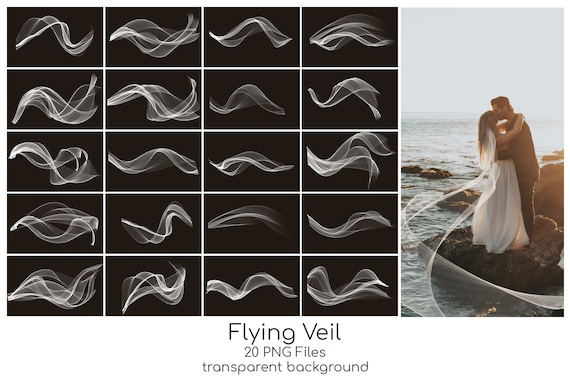 flying wedding veil