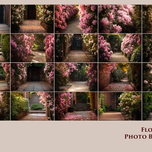 Flower Alley Backgrounds Background, Light, Ray, Bokeh, Dusk Scenery, Golden Hour, Landscape, Digital Background, Portraits, High-Resolution image 2