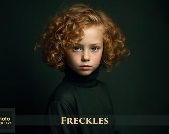 Freckles , 30 photo overlays, Photoshop, Portrait, PNG transparent background,  Photo Editing, Skin Retouch, Photographer Tools