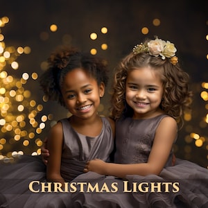 80 Christmas Lights Overlays, Light Spots Overlays, Christmas tree bokeh, Light photo overlays,