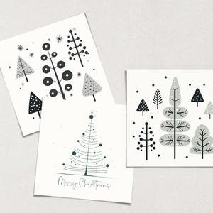 120 Procreate Winter Trees Stamp brushes, Speed Painting, Christmas Tree, Simple Illustration, Liners Procreate brushes image 4