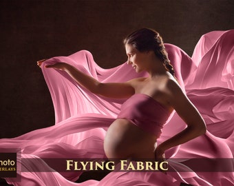 Flying Fabric Overlays, PNG, Photoshop overlay, Wedding Veil, Wedding photo overlay, Red Fabric, Wedding Dress, plume