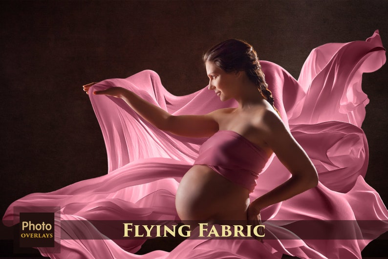 Flying Fabric Overlays, PNG, Photoshop overlay, Wedding Veil, Wedding photo overlay, Red Fabric, Wedding Dress, plume image 1