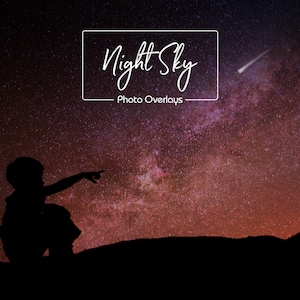 Night Sky Overlays, Moon Overlays, Photoshop overlay, Starry Sky,  Mist Overlays, Milky Way, Digital Background, Sky Backdrop, Realistic Sky