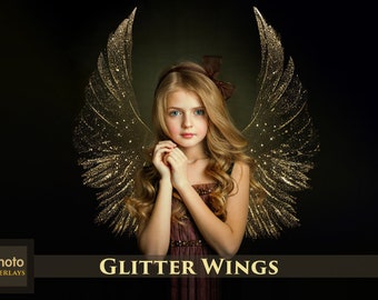 Glitter Wings, 51 Overlays, Light Spot, Christmas, Light photo overlays, Maternity, Photoshop, Portrait, Wedding, Session, Pregnant