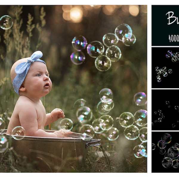 Bubbles Photoshop Overlays, Photo editing, Realistic Soap Bubble Photo Effect, Instant Download, Photoshop Overlay, Photography Overlay