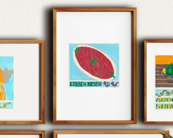 Kibbeh Nayyeh Kunstdruck: Libanesische Kulinarische Köstlichkeit