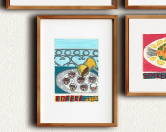 Libanesischer Kaffee Kunstdruck Poster