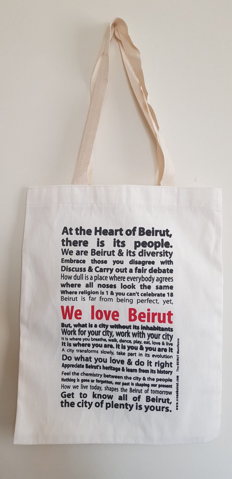 Beirut Canvas Tote Bags or Beautiful Calligraphy Em Kulthum lyrics Tote CHOOSE PRINT image 5