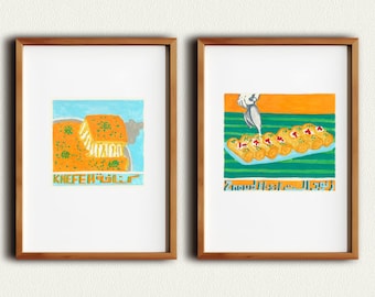 Lebanese Food Art Prints - Make your own set