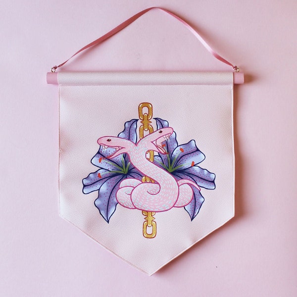 Snakes and Lilies Pennant by Betty & The Lovecats