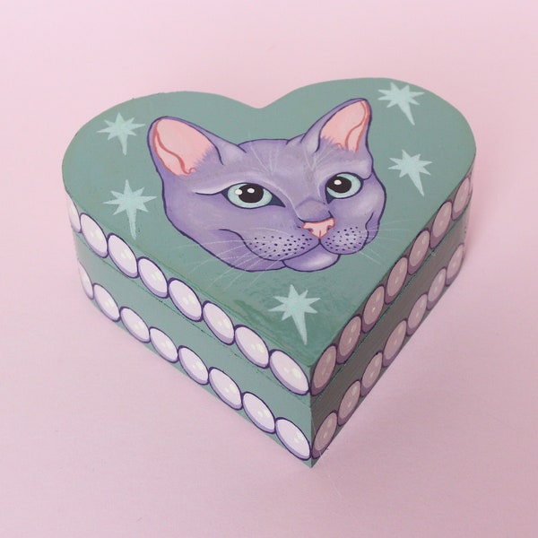 Alien Cat Jewellery Box