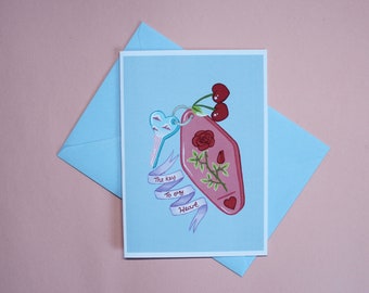 Key To My Heart Valentines Day Card by Betty & The Lovecats
