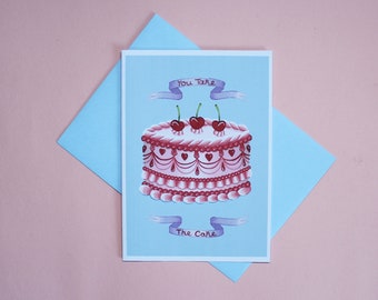 You Take The Cake Valentines Day Card by Betty & The Lovecats